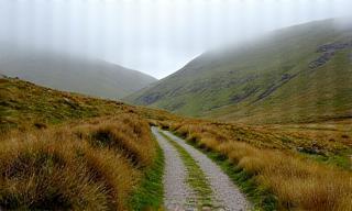 Hiking trail in Lake District